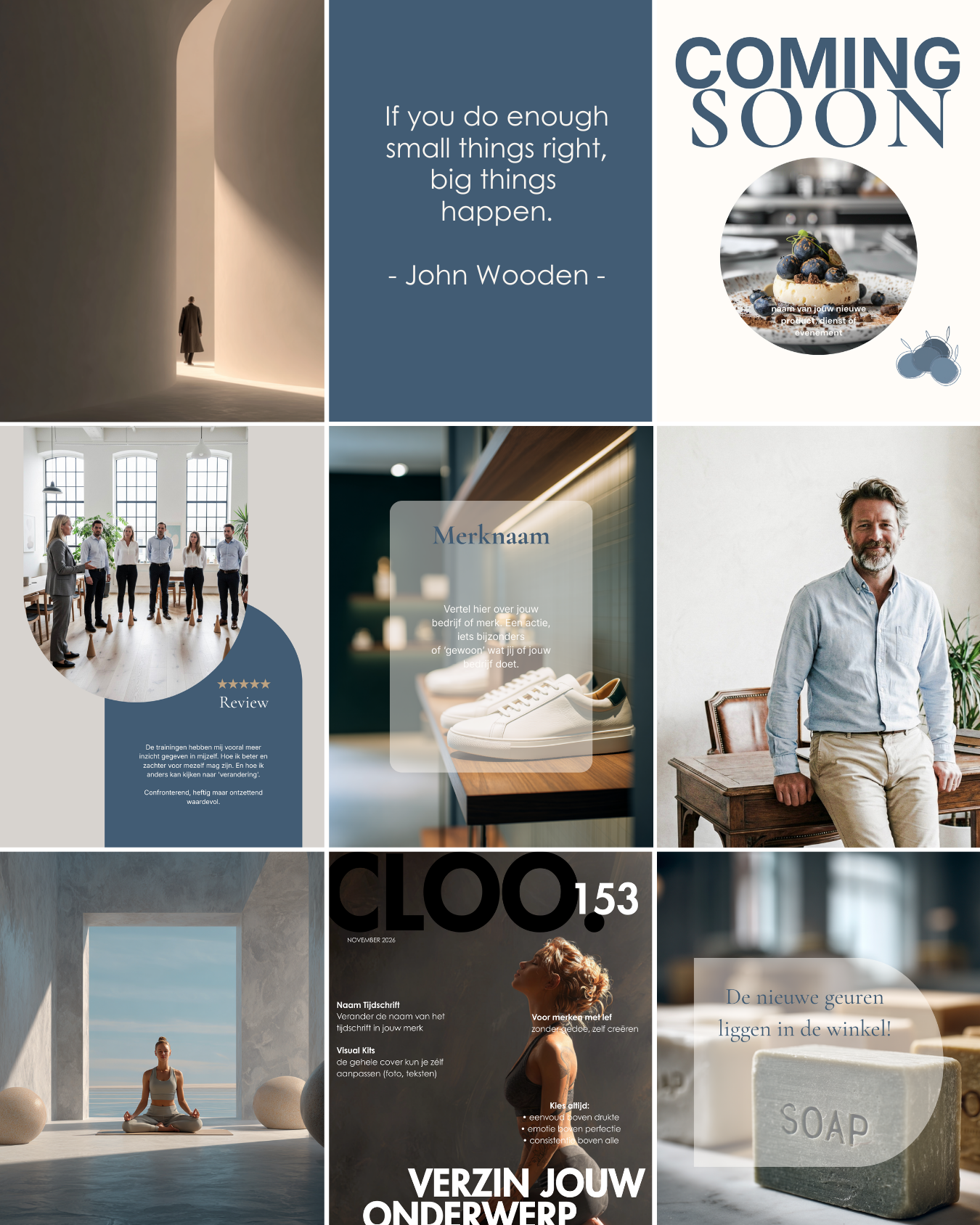Homepages Productpaginas CLOO. Visual Kits QC 11