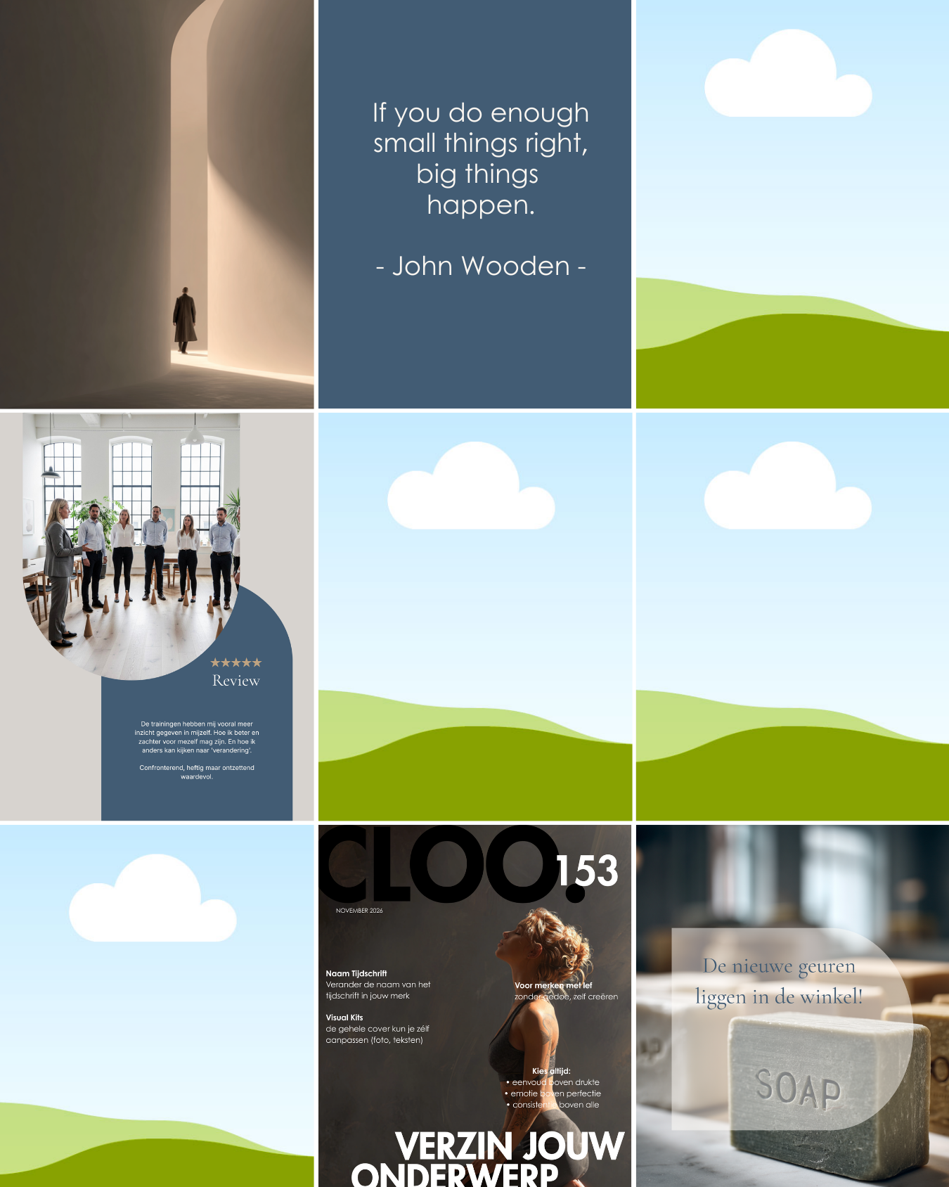 Homepages Productpaginas CLOO. Visual Kits QC 20